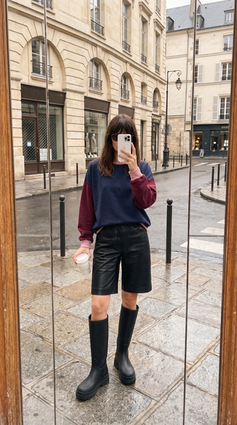 Load image into Gallery viewer, Colour Block Navy/Burgundi Pullover Adult