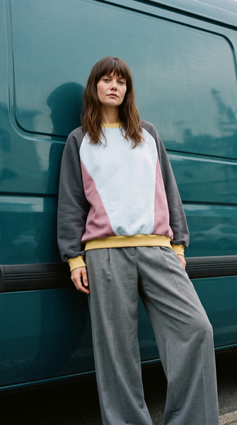 Load image into Gallery viewer, Colour Block Mint Pullover Adult