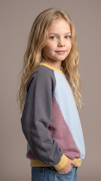 Load image into Gallery viewer, Colour Block Mint Pullover Kids