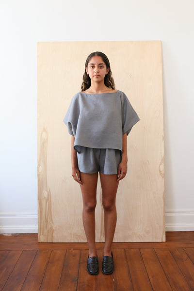 Load image into Gallery viewer, Boxy Top Gray