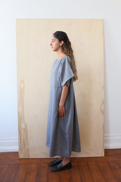 Load image into Gallery viewer, Gray Folds Dress