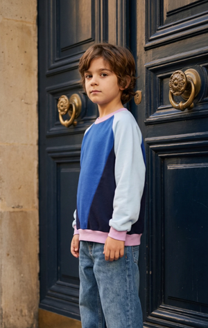 Colour Block Electric Pullover Kids