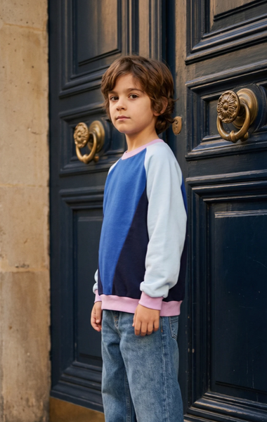 Load image into Gallery viewer, Colour Block Electric Pullover Kids
