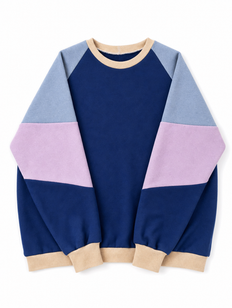 Load image into Gallery viewer, Colour Block Sleeve Adults Pullover
