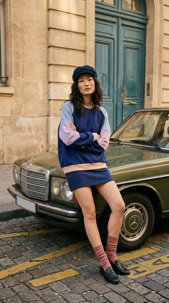 Load image into Gallery viewer, Colour Block Sleeve Adults Pullover

