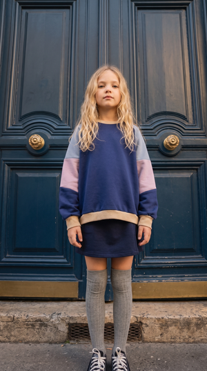 Colour Block Sleeve Pullover Kids