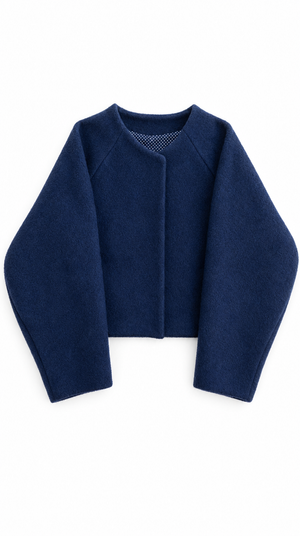 Midnight Wool Bolero Jacket