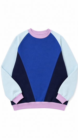 Colour Block Electric Pullover Adult