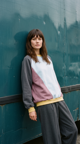 Load image into Gallery viewer, Colour Block Mint Pullover Adult
