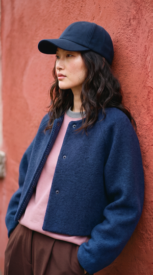 Midnight Wool Bolero Jacket